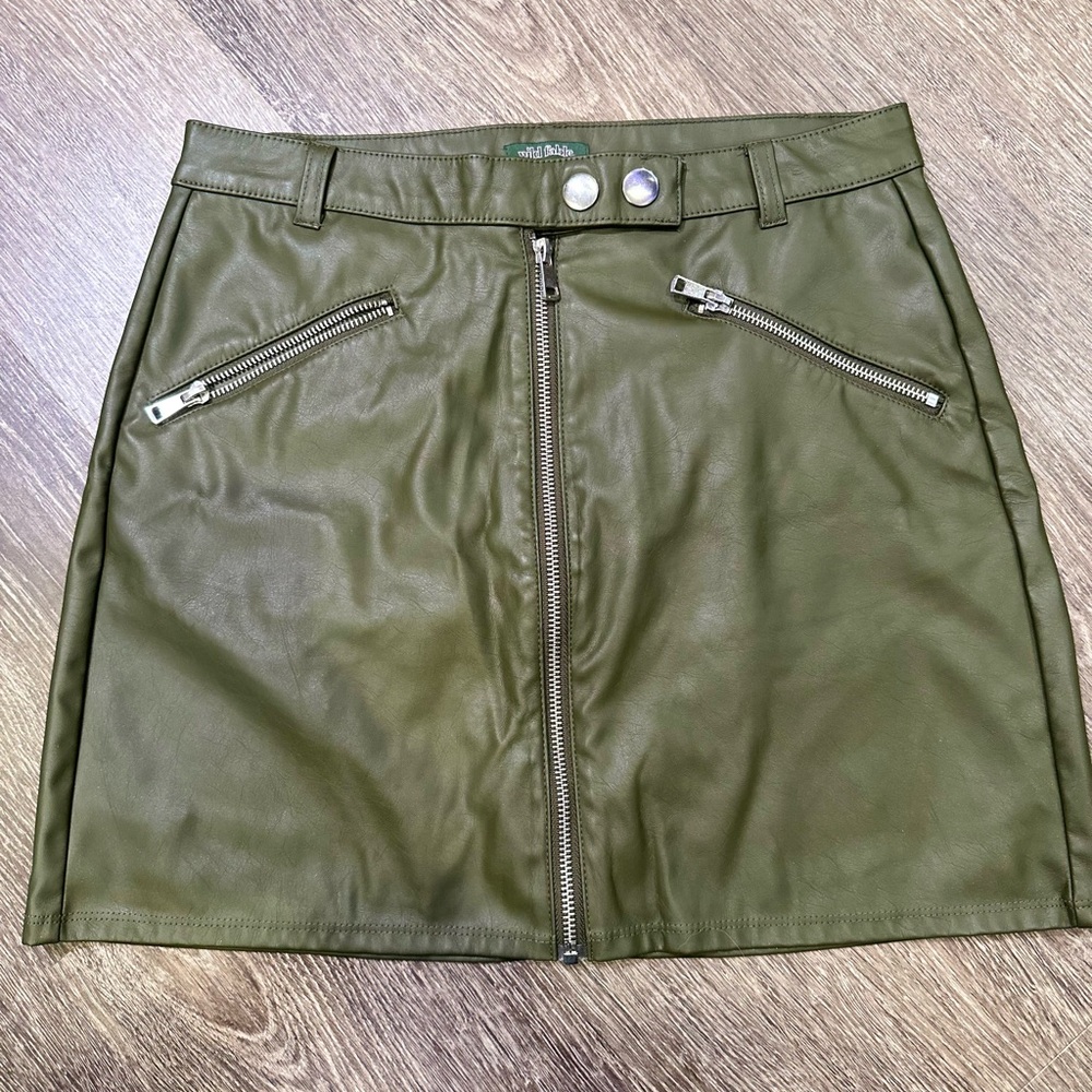 Wild Fable Leather Skirt